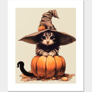 Halloween Kitty Posters and Art